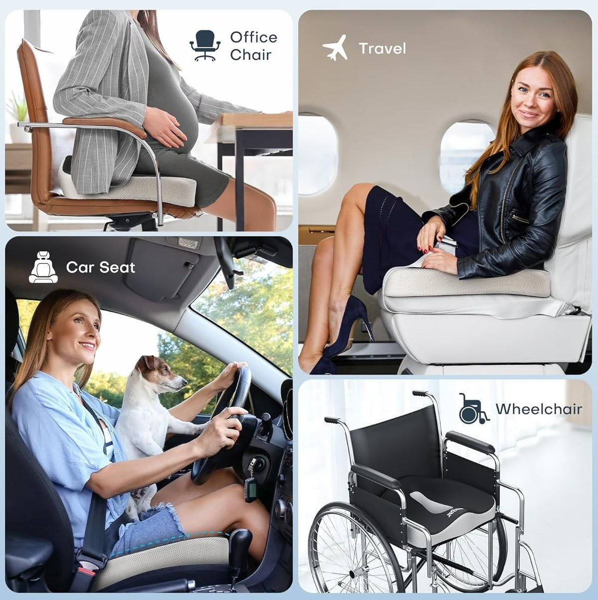Cojín Antidolor para Silla Oficina y Coche RelaxForm®