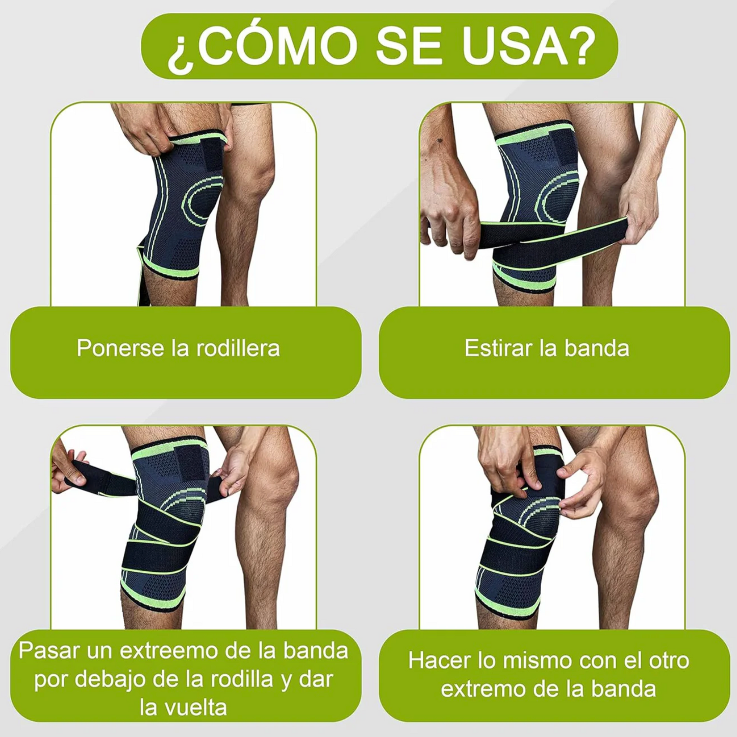Rodillera de compresión FitnessTec®