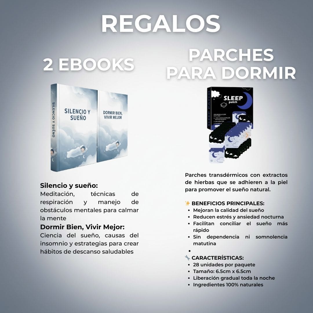 Almohada Ortopédica CanCloud® duerme sin dolor + REGALO: Parches Dormir y 2-Ebooks