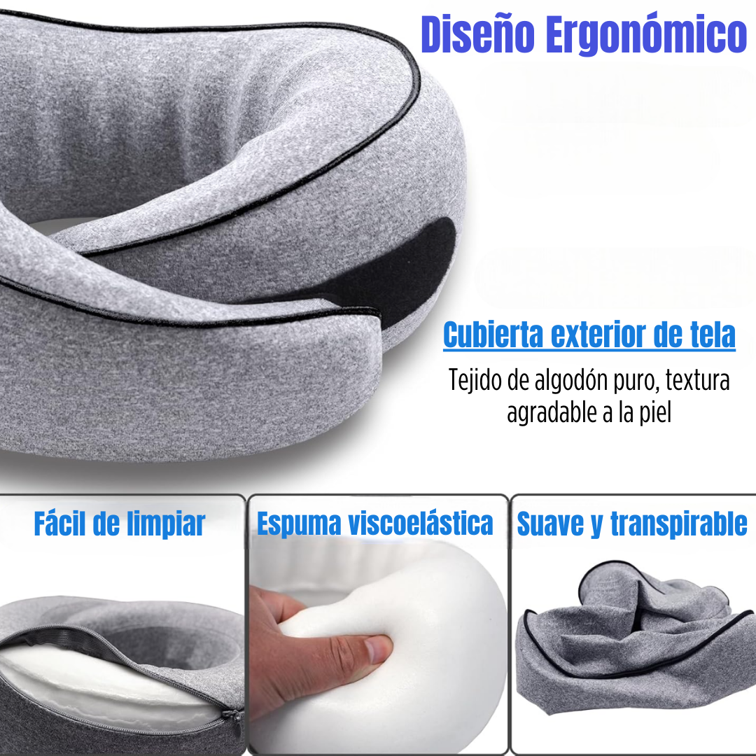 QuietJet® Almohada de Viaje 360º 🚗😴✈️