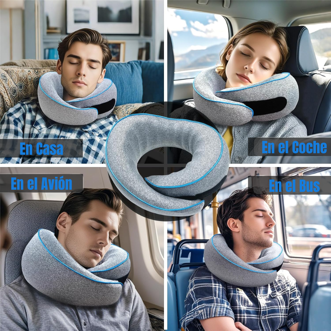 QuietJet® Almohada de Viaje 360º 🚗😴✈️