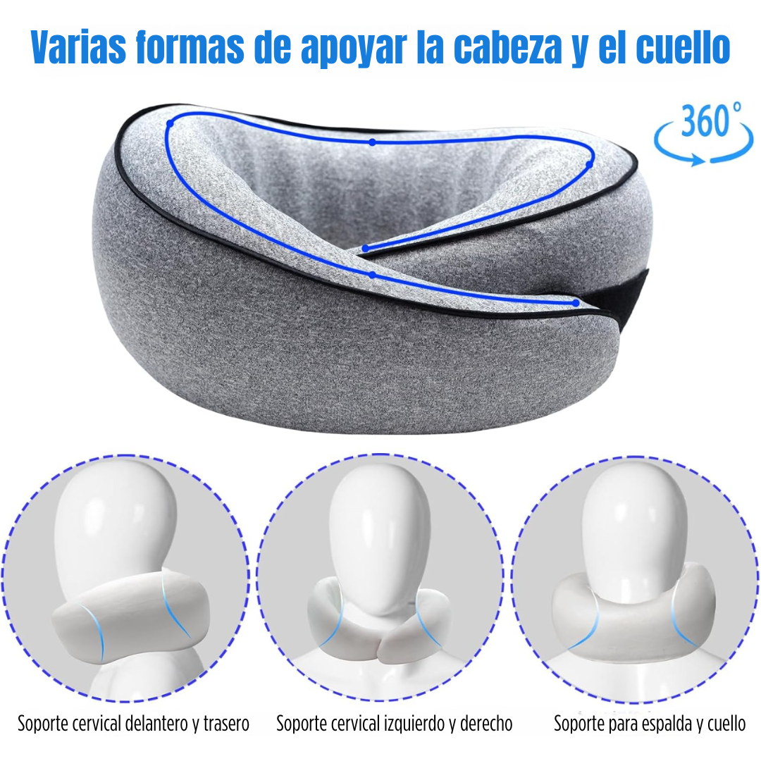 QuietJet® Almohada de Viaje 360º 🚗😴✈️