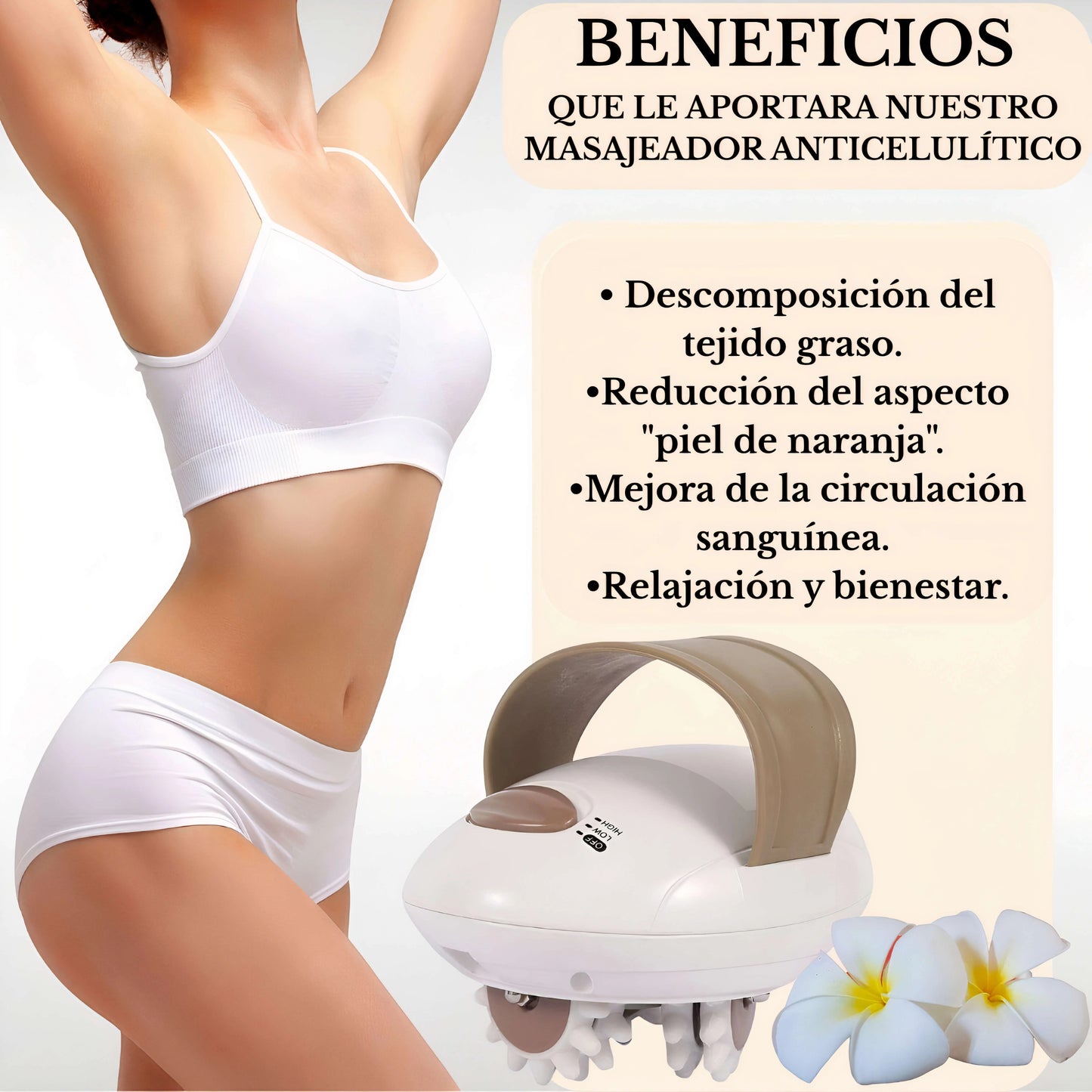 🔥Masajeador Anticelulítico XDerm®. Elimina Grasa Localizada y Celulitis en Solo 15 Minutos al Día