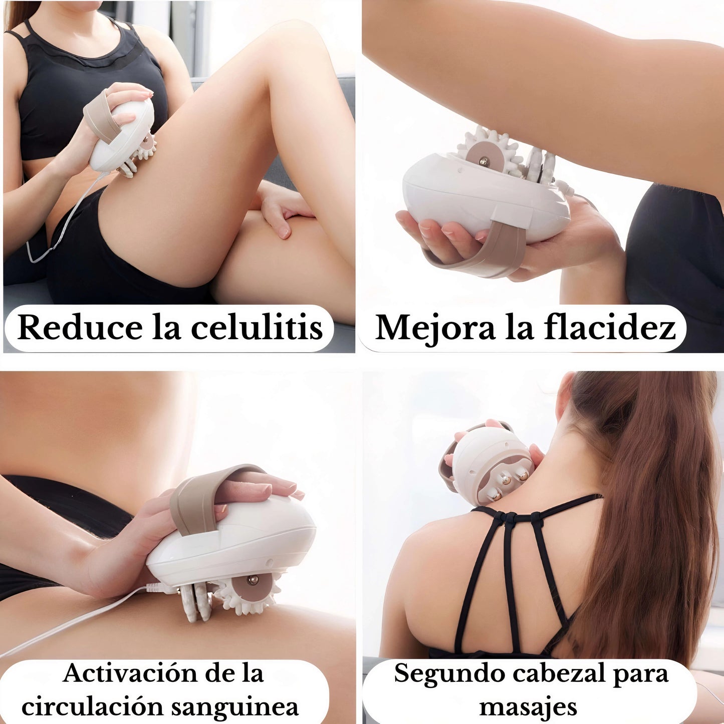🔥Masajeador Anticelulítico XDerm®. Elimina Grasa Localizada y Celulitis en Solo 15 Minutos al Día