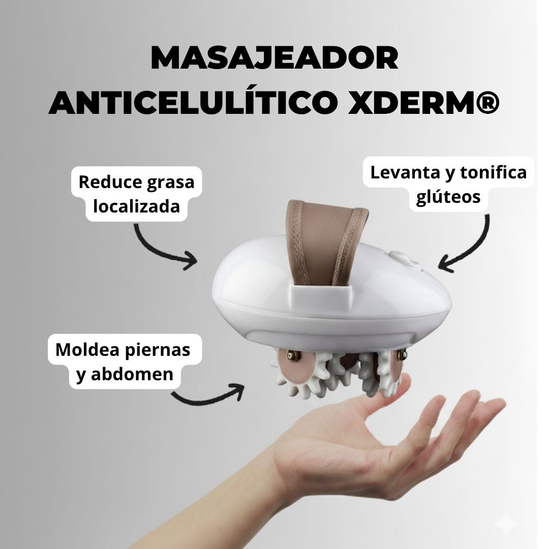 🔥Masajeador Anticelulítico XDerm®. Elimina Grasa Localizada y Celulitis en Solo 15 Minutos al Día