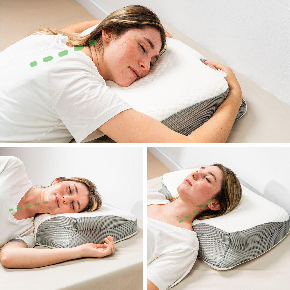 Almohada Cervical Ergonómica Talum® descanso efectivo