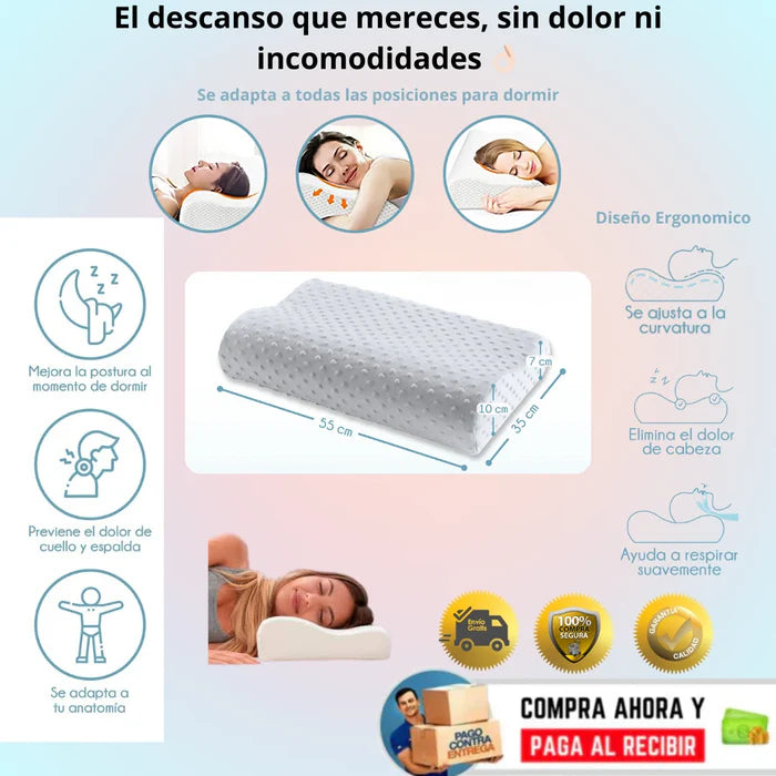 Almohada Cervical Ortopedic Pro® y descansa sin dolor