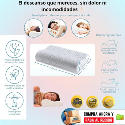 Almohada Cervical Ortopedic Pro® y descansa sin dolor