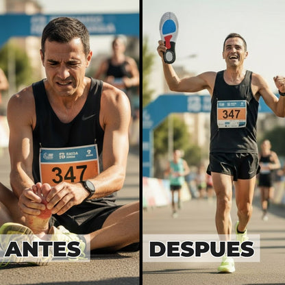 El dolor constante en tus pies puede arruinar tu vida. Plantillas Ortopédicas Top BioComfort™ Hombre y Mujer (Tallas 36 a 46)