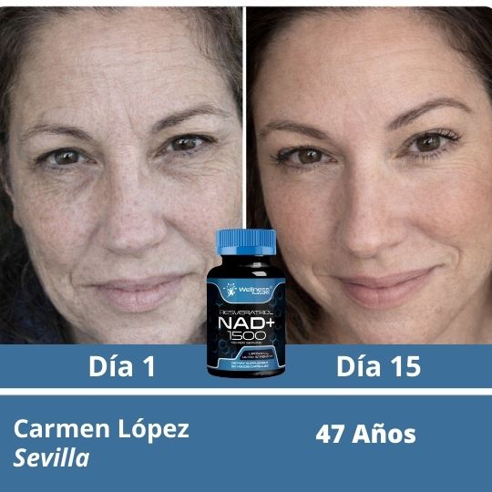 Recupera tu energía, claridad mental y vitalidad con la fórmula avanzada I Resveratrol NAD+ diseñada para personas reales