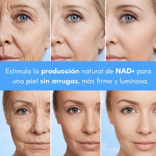 Recupera tu energía, claridad mental y vitalidad con la fórmula avanzada I Resveratrol NAD+ diseñada para personas reales