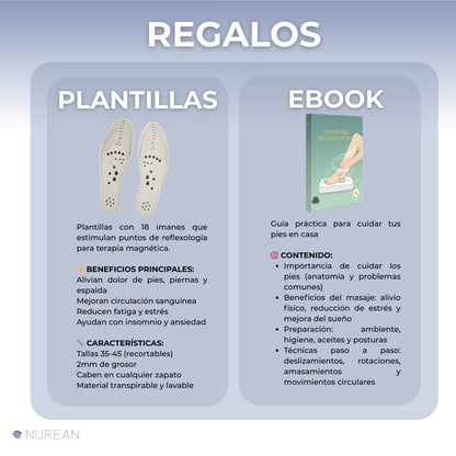 Pack PIES ANTIDOLOR: Masajeador de pies FootTech®. REGALO: Plantillas de Masaje + Ebook