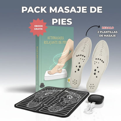 Pack PIES ANTIDOLOR: Masajeador de pies FootTech®. REGALO: Plantillas de Masaje + Ebook