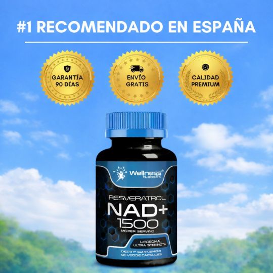 Recupera tu energía, claridad mental y vitalidad con la fórmula avanzada I Resveratrol NAD+ diseñada para personas reales