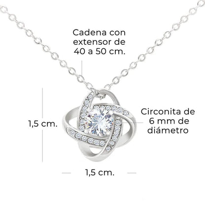 Collar Amor Sincero A LA MUJER DE MI VIDA™ Trébol - Regalo para Tu Pareja (con nota especial)
