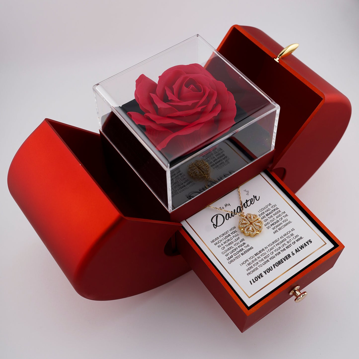Collar Amor Sincero - A MI HERMANA con Caja Premium y mensaje especial.