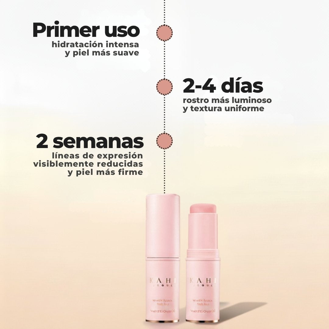 Recupera tu mirada de juventud en 15 días. Bálsamo Antiarrugas Kahi™ Stick 🌸