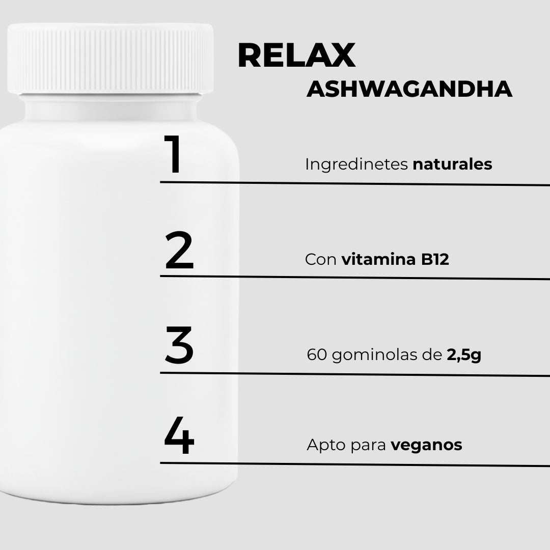 Di adiós al Estrés y recupera tu Energía diaria en 15 días - Relax Ashwagandha®