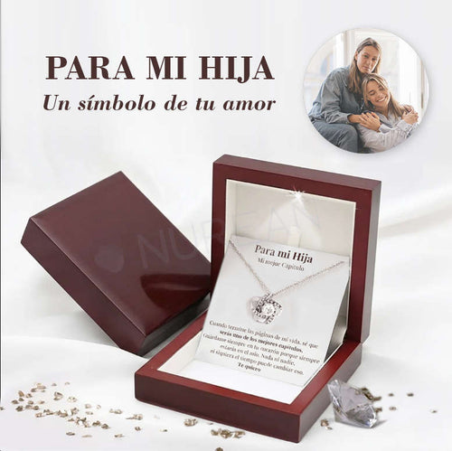 Collar Amor Sincero MADRE E HIJA™ Trébol - Regalo para Mi Hija (con nota especial)