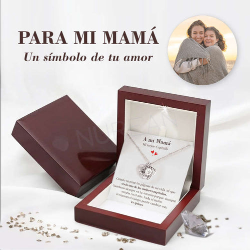 Collar Amor Sincero A MI MAMÁ™ Trébol - Regalo para Mi Madre (con nota especial)