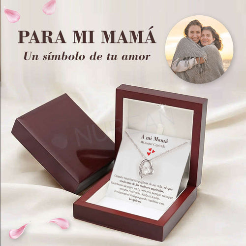 Collar Amor Verdadero A MI MAMÁ™ Corazón - Regalo para Mi Madre (con nota especial)