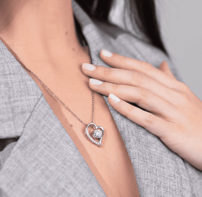 Collar Amor Sincero A LA MUJER DE MI VIDA™ Corazón - Regalo para Tu Pareja (con nota especial)