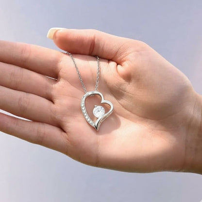Collar Amor Sincero A LA MUJER DE MI VIDA™ Corazón - Regalo para Tu Pareja (con nota especial)