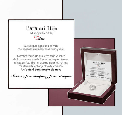 Collar Amor Verdadero MADRE E HIJA™ Corazón - Regalo para Mi Hija (con nota especial)