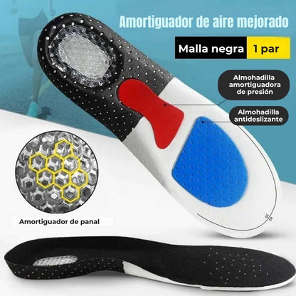 El dolor constante en tus pies puede arruinar tu vida. Plantillas Ortopédicas Top BioComfort™ Hombre y Mujer (Tallas 36 a 46)