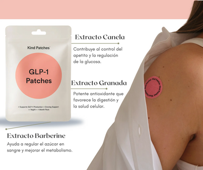 Parches GLP-1™ Reduce tu apetito y pierde peso de forma natural (Kit 30 parches)