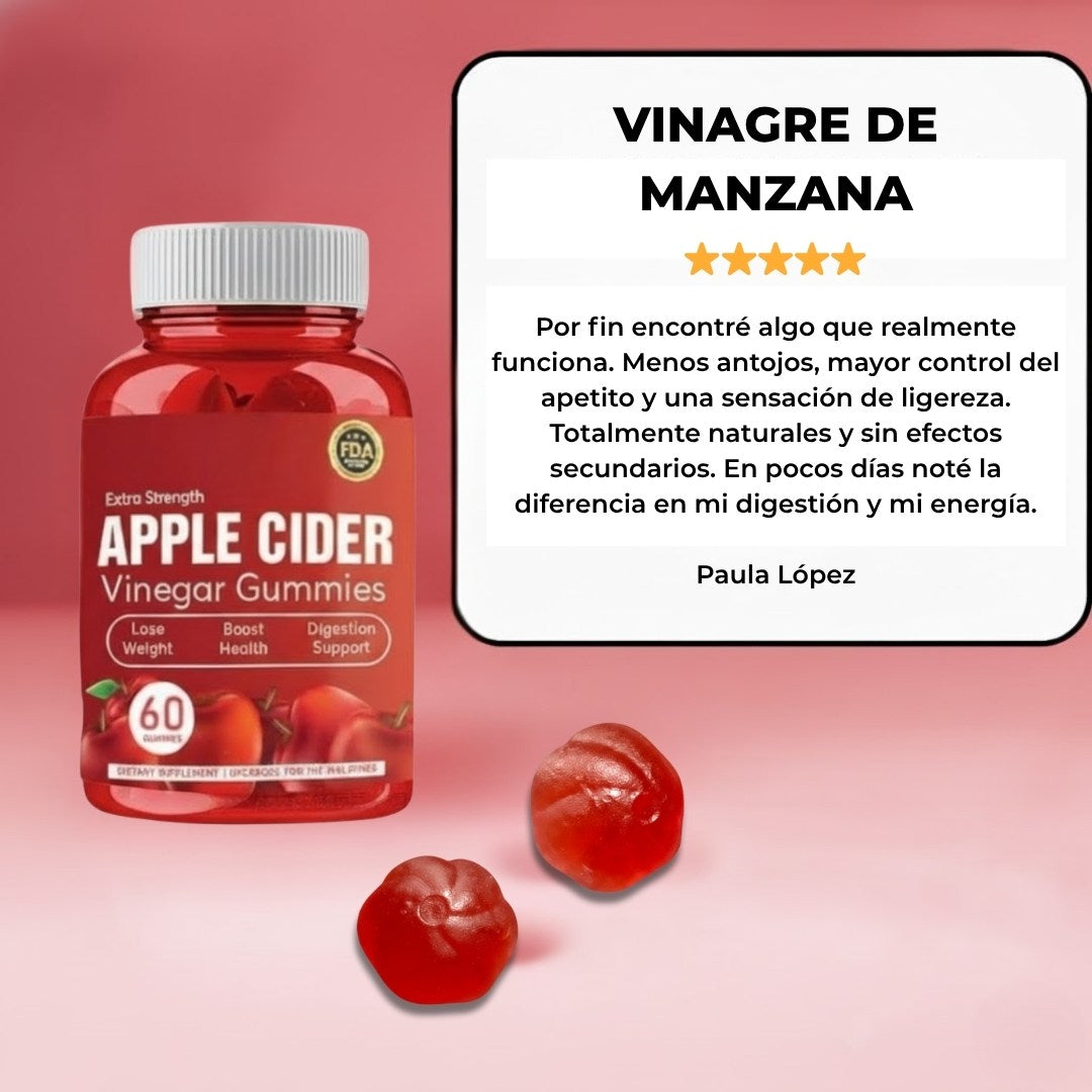 Di adiós al Hambre Constante y Pierde Peso - Vinagre de Manzana®
